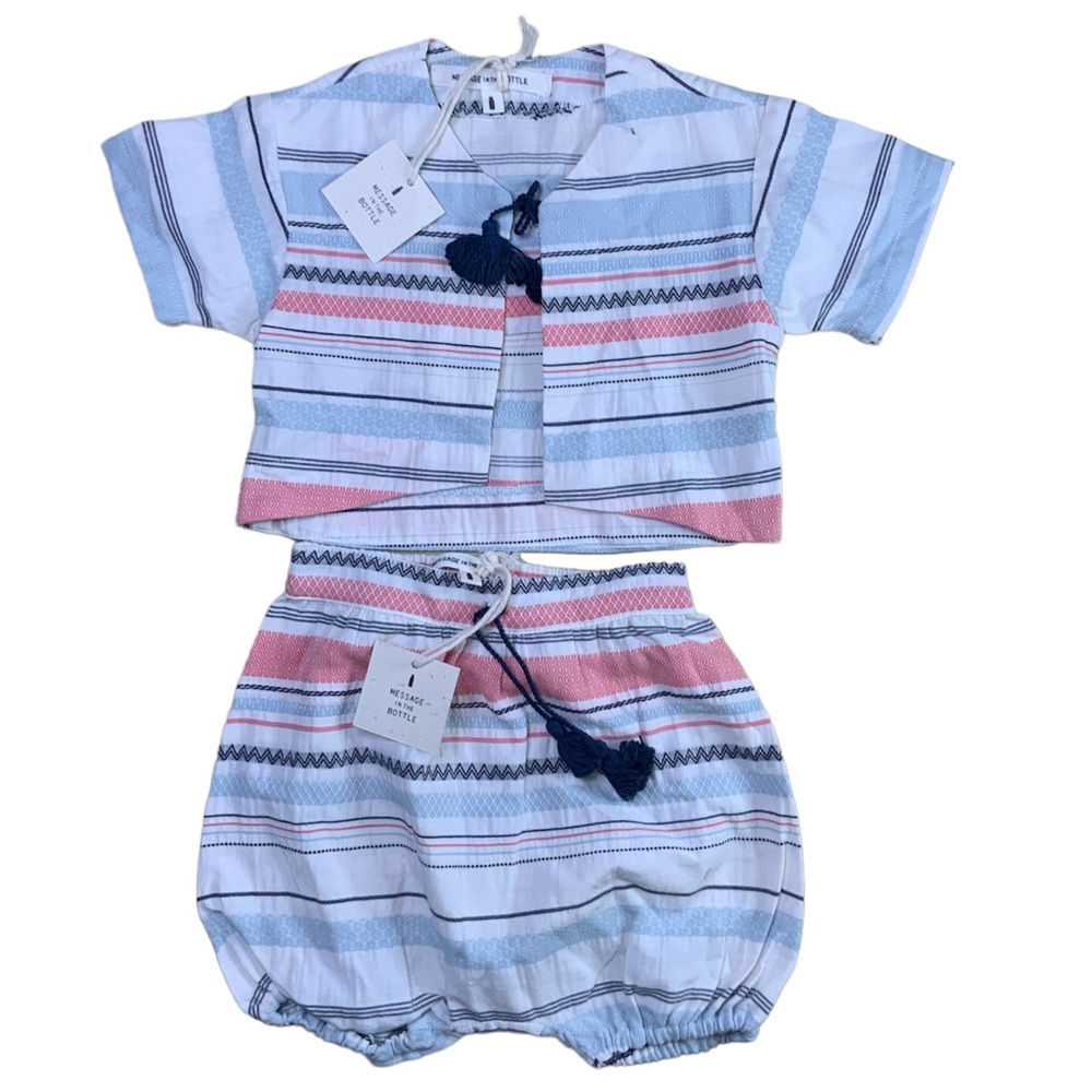 Message In A Bottle 2 Piece Shorts & Shirt set